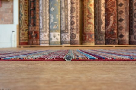 Hand-Knotted Kashgari Runner From Afghanistan