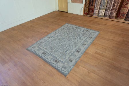 Hand-Made Mazar Kilim From Afghanistan