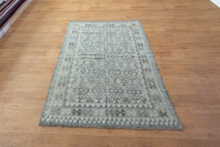 Hand-Made Mazar Kilim From Afghanistan