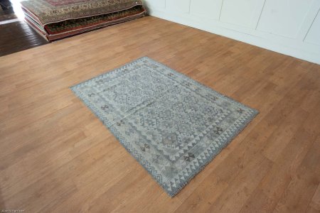 Hand-Made Mazar Kilim From Afghanistan