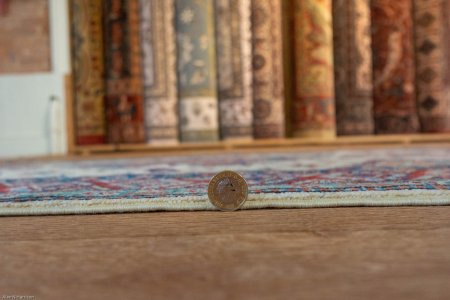 Hand-Knotted Kazak Rug From Afghanistan