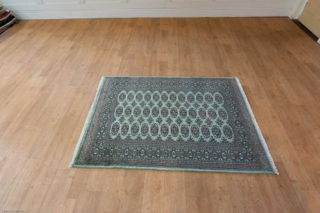 Hand-Knotted Bokhara Rug From Pakistan
