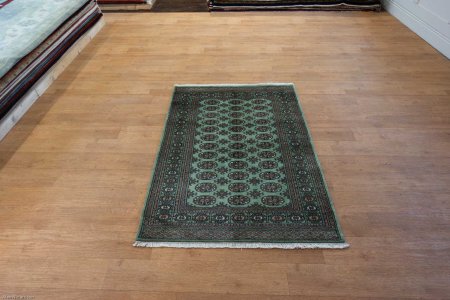 Hand-Knotted Bokhara Rug From Pakistan