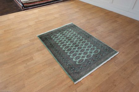 Hand-Knotted Bokhara Rug From Pakistan