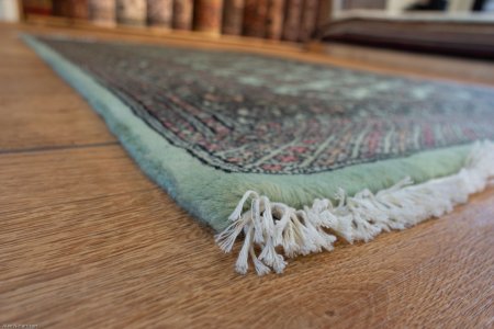 Hand-Knotted Bokhara Rug From Pakistan