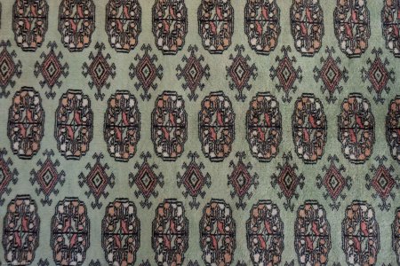 Hand-Knotted Bokhara Rug From Pakistan