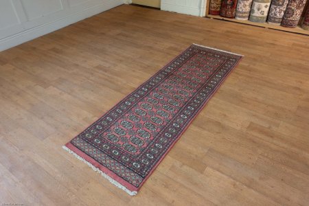 Hand-Knotted Bokhara Runner From Pakistan