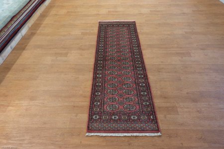 Hand-Knotted Bokhara Runner From Pakistan