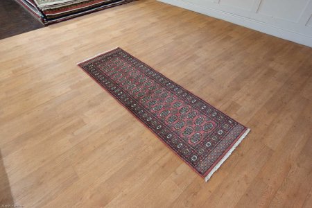 Hand-Knotted Bokhara Runner From Pakistan