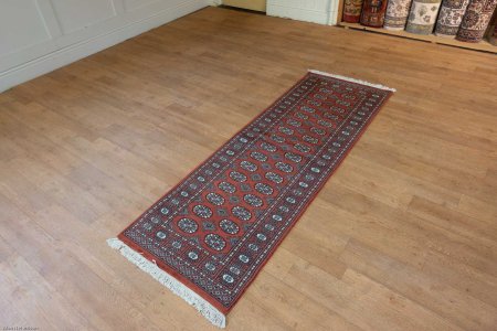 Hand-Knotted Bokhara Runner From Pakistan