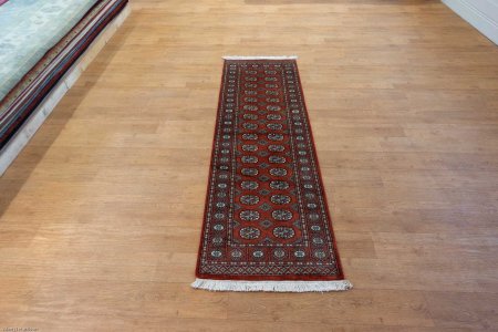 Hand-Knotted Bokhara Runner From Pakistan