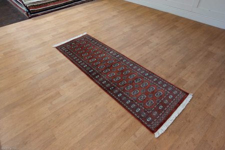 Hand-Knotted Bokhara Runner From Pakistan