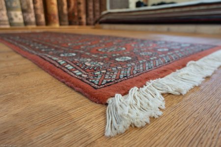 Hand-Knotted Bokhara Runner From Pakistan