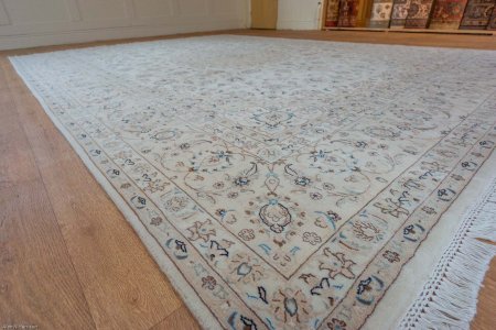 Hand-Knotted Nain Rug From Iran (Persian)