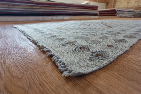 Hand-Woven Mazar Kilim From Afghanistan
