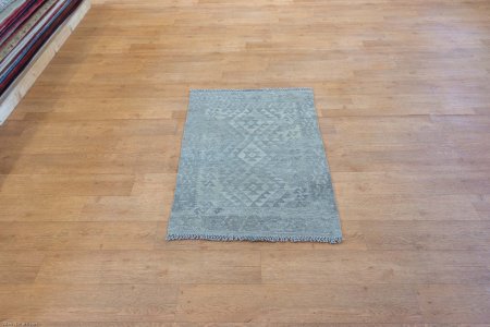 Hand-Woven Mazar Kilim From Afghanistan