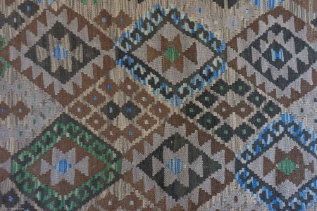 Hand-Woven Mazar Kilim From Afghanistan