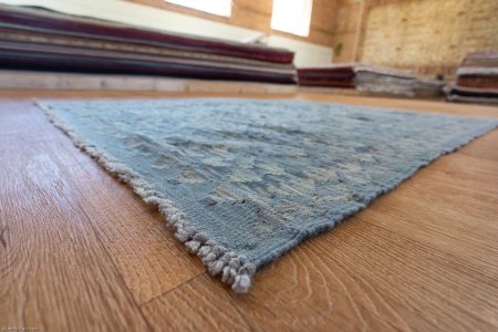 Hand-Woven Mazar Kilim From Afghanistan