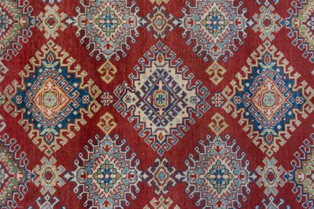 Hand-Knotted Kazak Yakash Rug From Afghanistan
