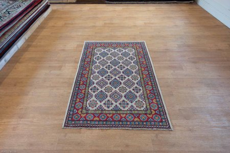 Hand-Knotted Kazak Yakash Rug From Afghanistan