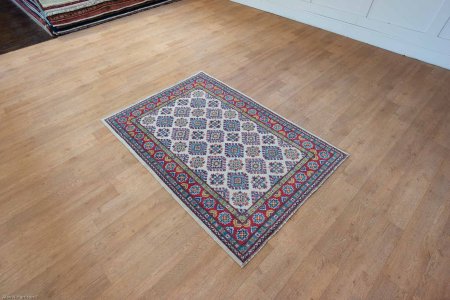 Hand-Knotted Kazak Yakash Rug From Afghanistan