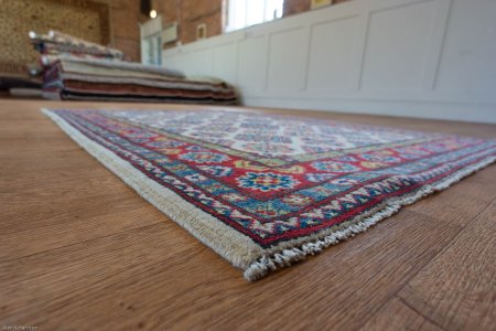 Hand-Knotted Kazak Yakash Rug From Afghanistan