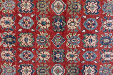 Hand-Knotted Kazak Yakash Rug From Afghanistan