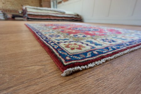 Hand-Knotted Kazak Yakash Rug From Afghanistan