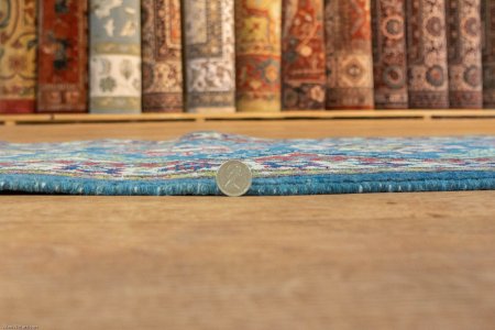 Hand-Knotted Kazak Runner From Afghanistan
