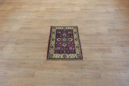 Hand-Knotted Chubi Rug From Afghanistan