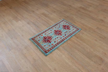 Hand-Knotted Chubi Rug From Afghanistan