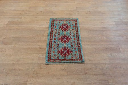 Hand-Knotted Chubi Rug From Afghanistan