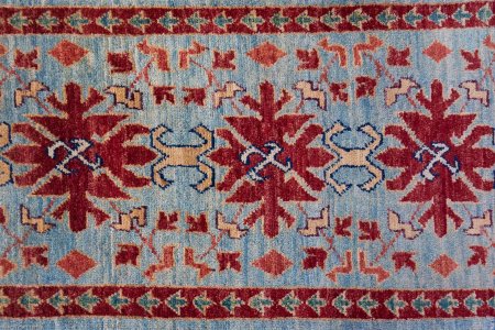 Hand-Knotted Chubi Rug From Afghanistan