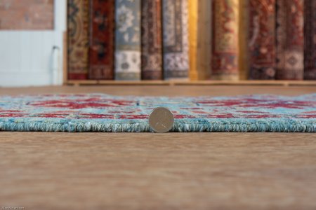 Hand-Knotted Chubi Rug From Afghanistan