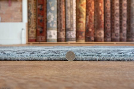 Hand-Knotted Aqcha Rug From Afghanistan