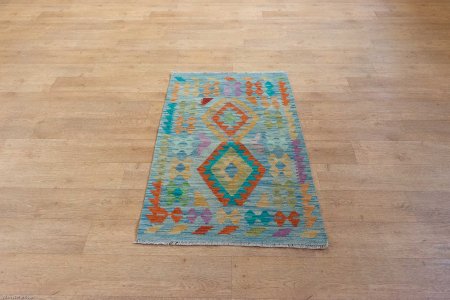 Hand-Made Mazar Kilim From Afghanistan