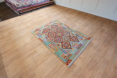 Hand-Made Mazar Kilim From Afghanistan