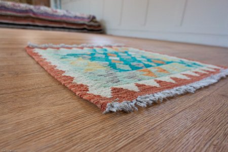 Hand-Made Mazar Kilim From Afghanistan