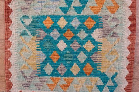Hand-Made Mazar Kilim From Afghanistan