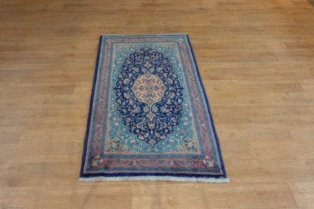 Hand-Knotted Hamadan Rug From Iran (Persian)