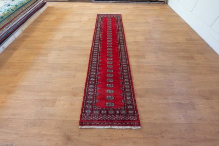 Hand-Knotted Bokhara Runner From Pakistan