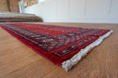 Hand-Knotted Bokhara Runner From Pakistan