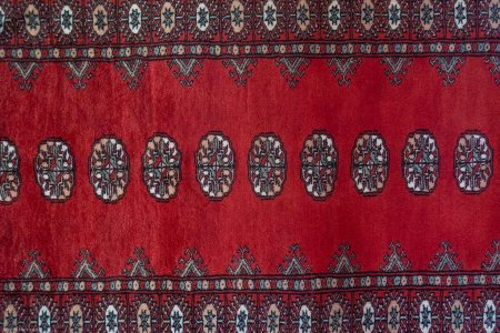 Hand-Knotted Bokhara Runner From Pakistan