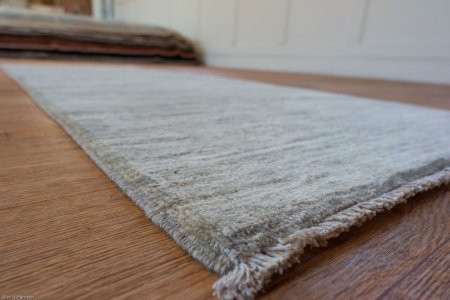 Hand-Knotted Berber Natural Runner From Afghanistan