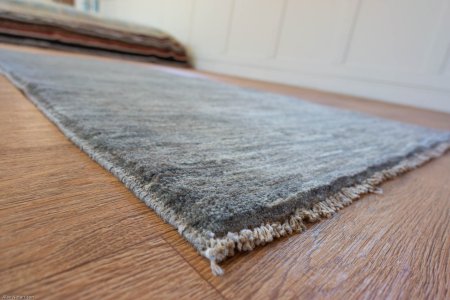 Hand-Knotted Berber Natural Runner From Afghanistan