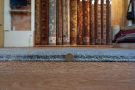 Hand-Knotted Berber Natural Runner From Afghanistan