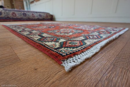 Hand-Knotted Ersari Rug From Pakistan