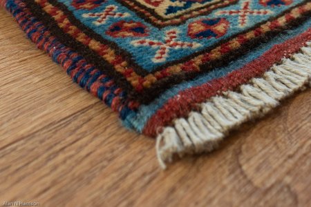 Hand-Knotted Sherwan Rug From Pakistan
