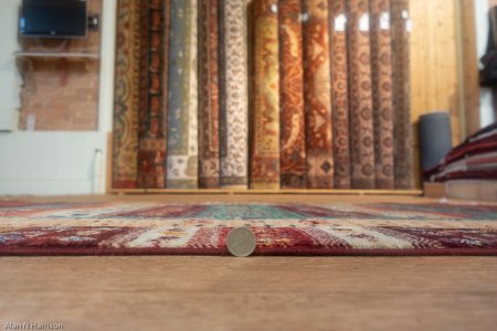 Hand-Knotted Kashgari Rug From Afghanistan