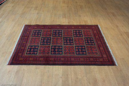 Hand-Knotted Khan Mahomadi Rug From Afghanistan